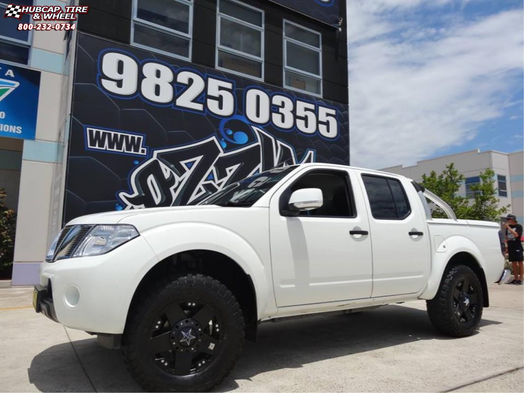 vehicle gallery/toyota hilux xd series xd775 rockstar x  Matte Black wheels and rims