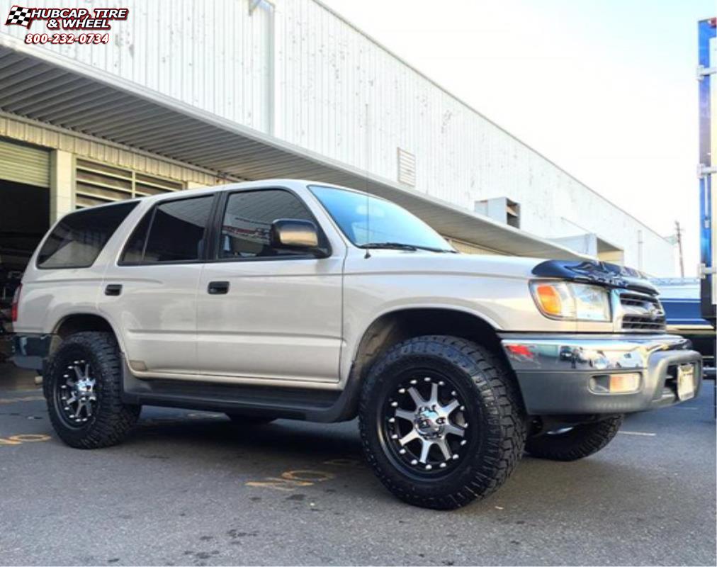 vehicle gallery/chevrolet blazer xd series xd798 addict  Matte Black Machined wheels and rims
