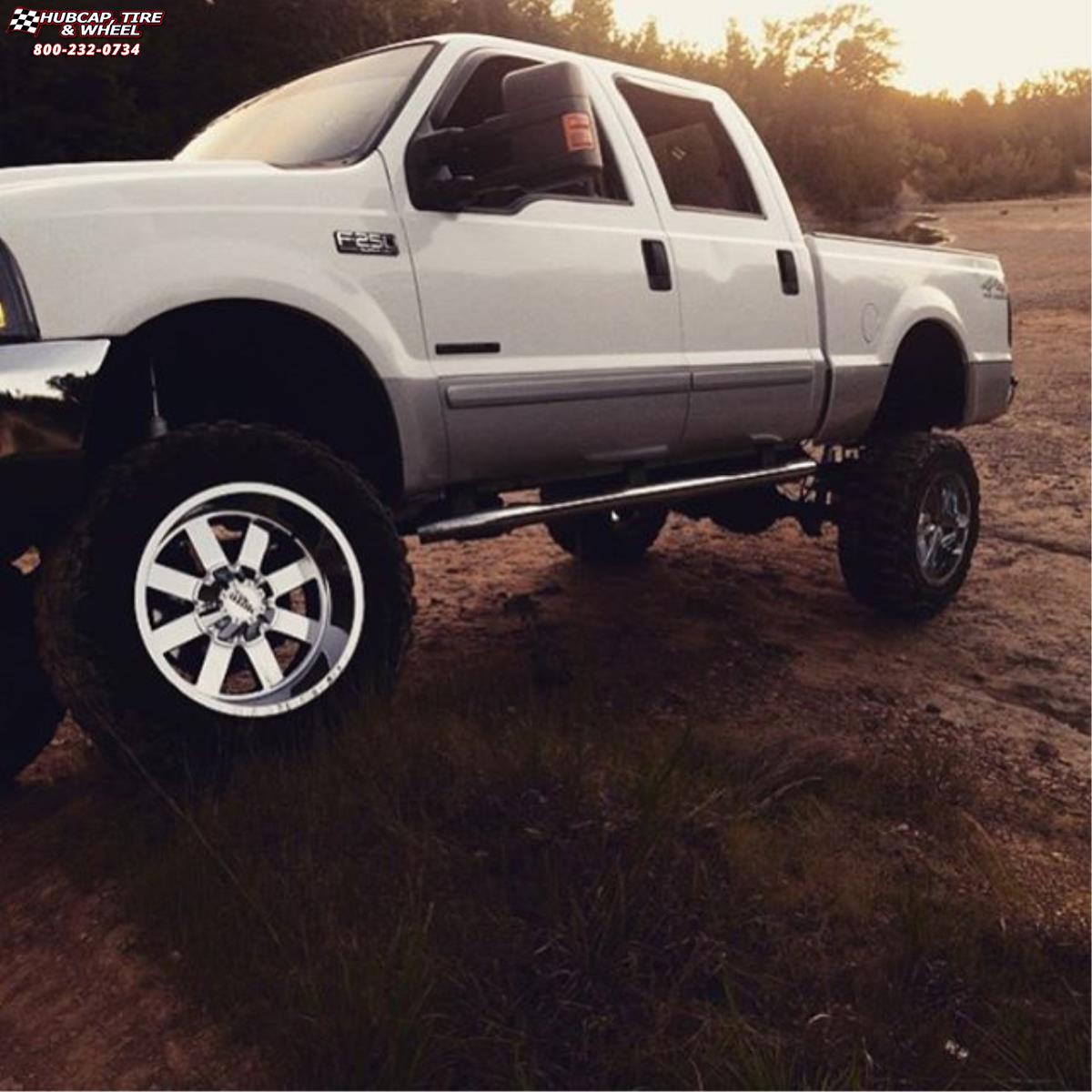 vehicle gallery/ford f 250 moto metal mo962  Chrome wheels and rims