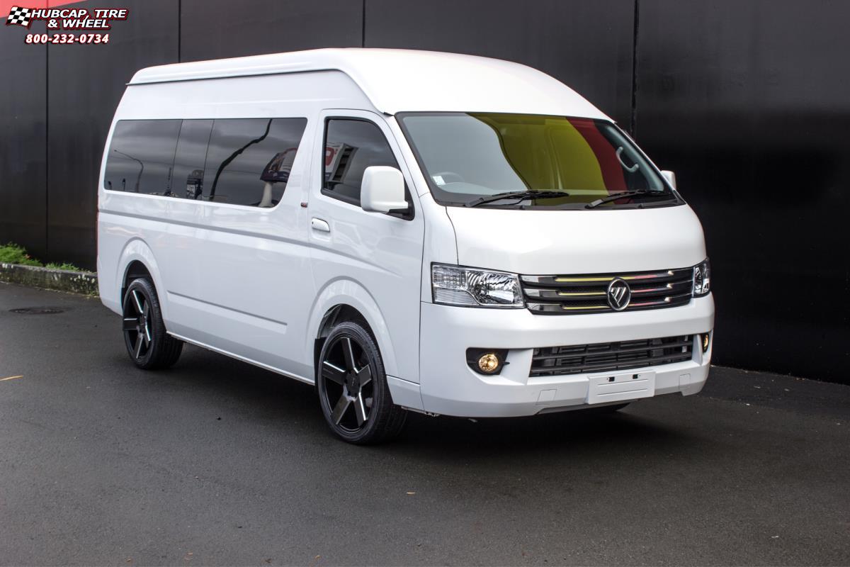 vehicle gallery/foton traveller van xd series km690 mc 5  Satin Black Milled wheels and rims