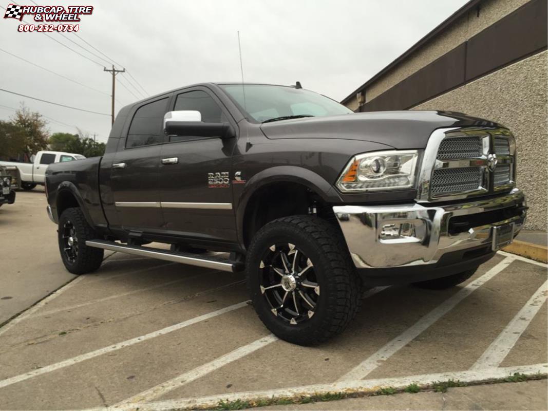 vehicle gallery/ram 2500 xd series xd779 badlands x  Gloss Black Machined wheels and rims