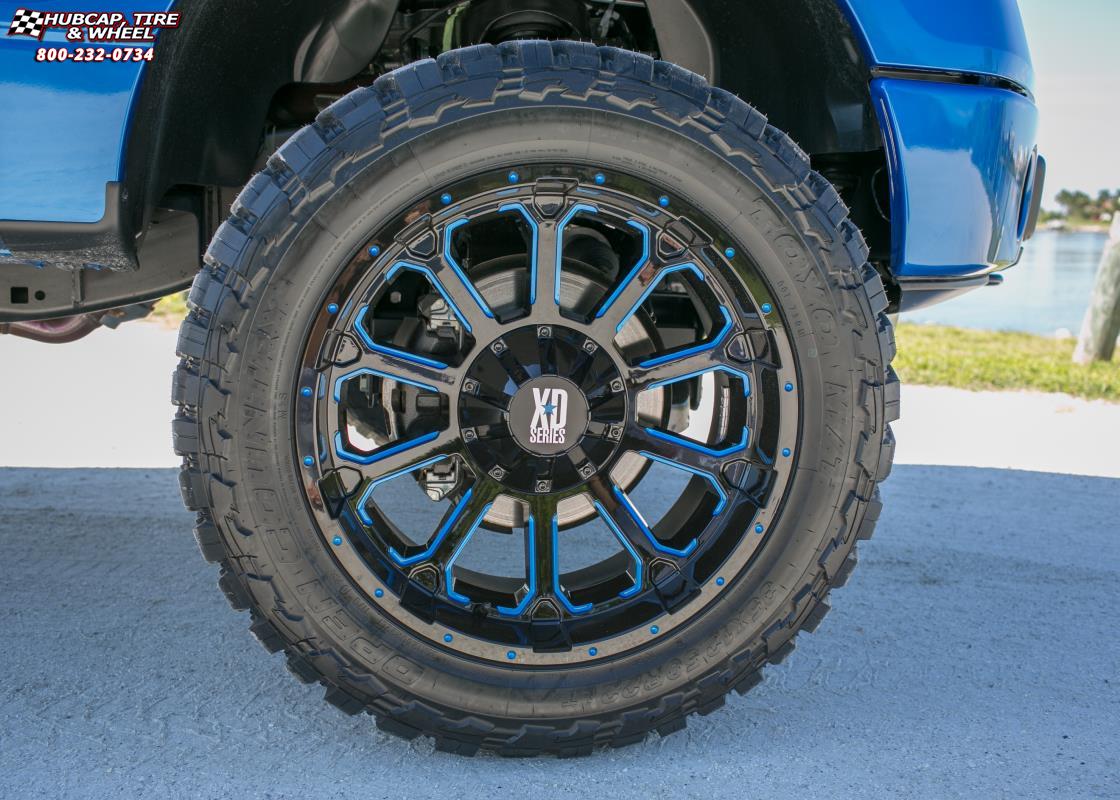 vehicle gallery/ford f 150 xd series xd806 bomb x  Gloss Black Milled wheels and rims