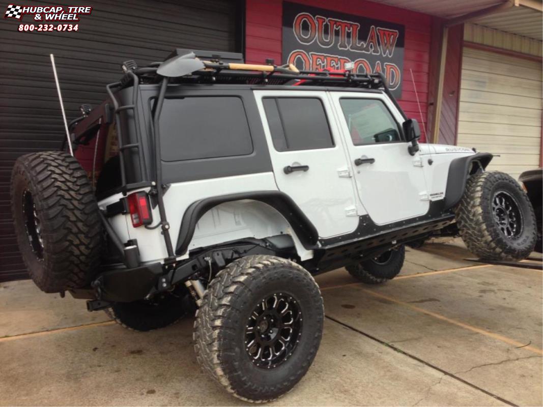vehicle gallery/jeep wrangler xd series xd806 bomb x  Gloss Black Milled wheels and rims