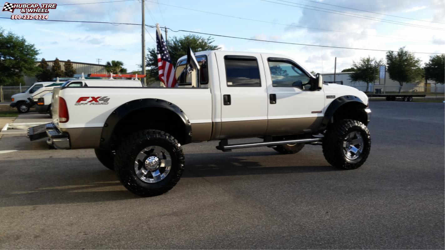 vehicle gallery/ford f 250 xd series xd775 rockstar x  Chrome wheels and rims