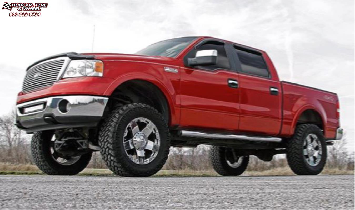 vehicle gallery/ford f 150 xd series xd775 rockstar x  Chrome wheels and rims
