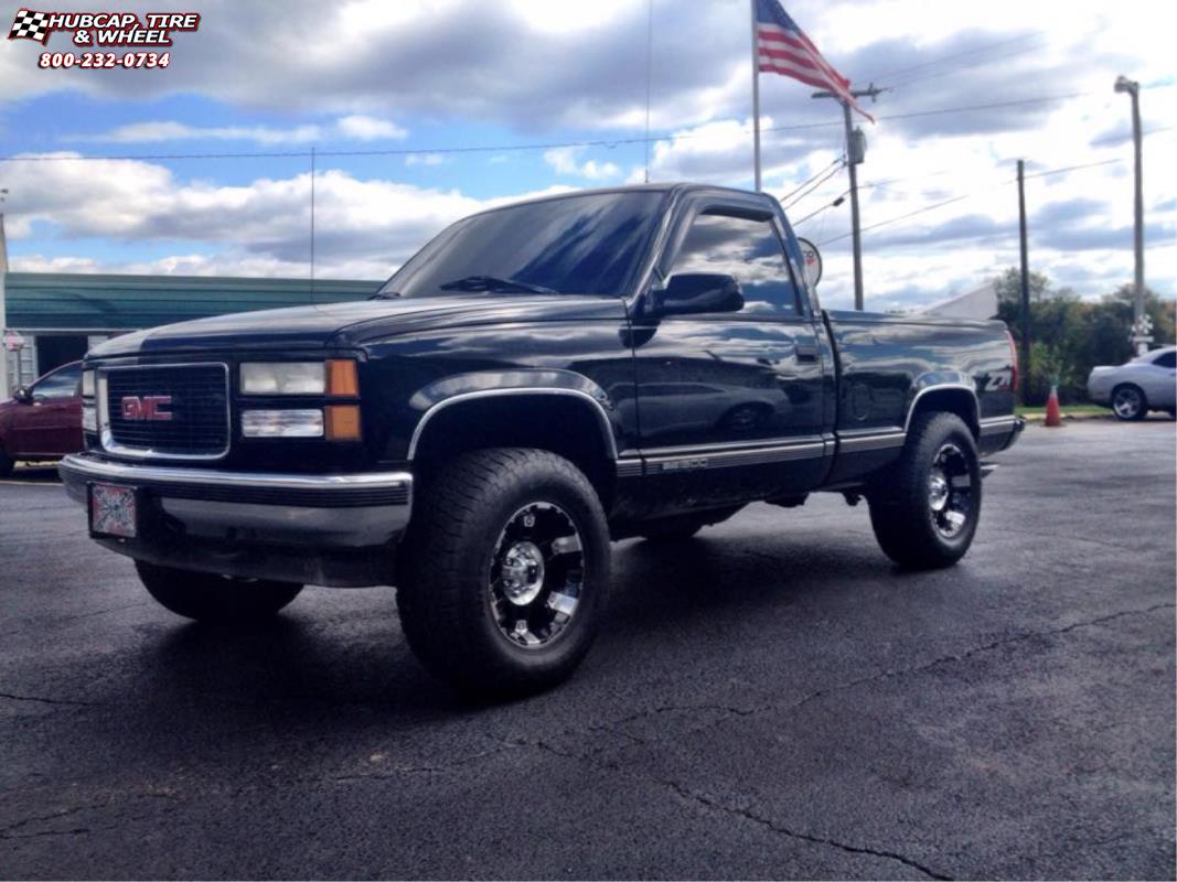 vehicle gallery/gmc sierra 1500 xd series xd797 spy x  Gloss Black Machined wheels and rims