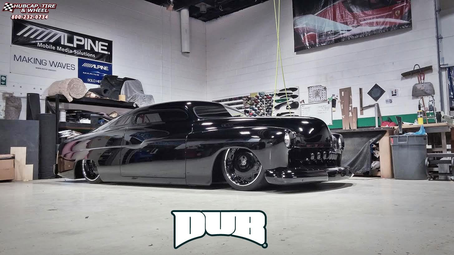 vehicle gallery/mercury custom dub c13 woofer 20X10  Black & Brushed wheels and rims