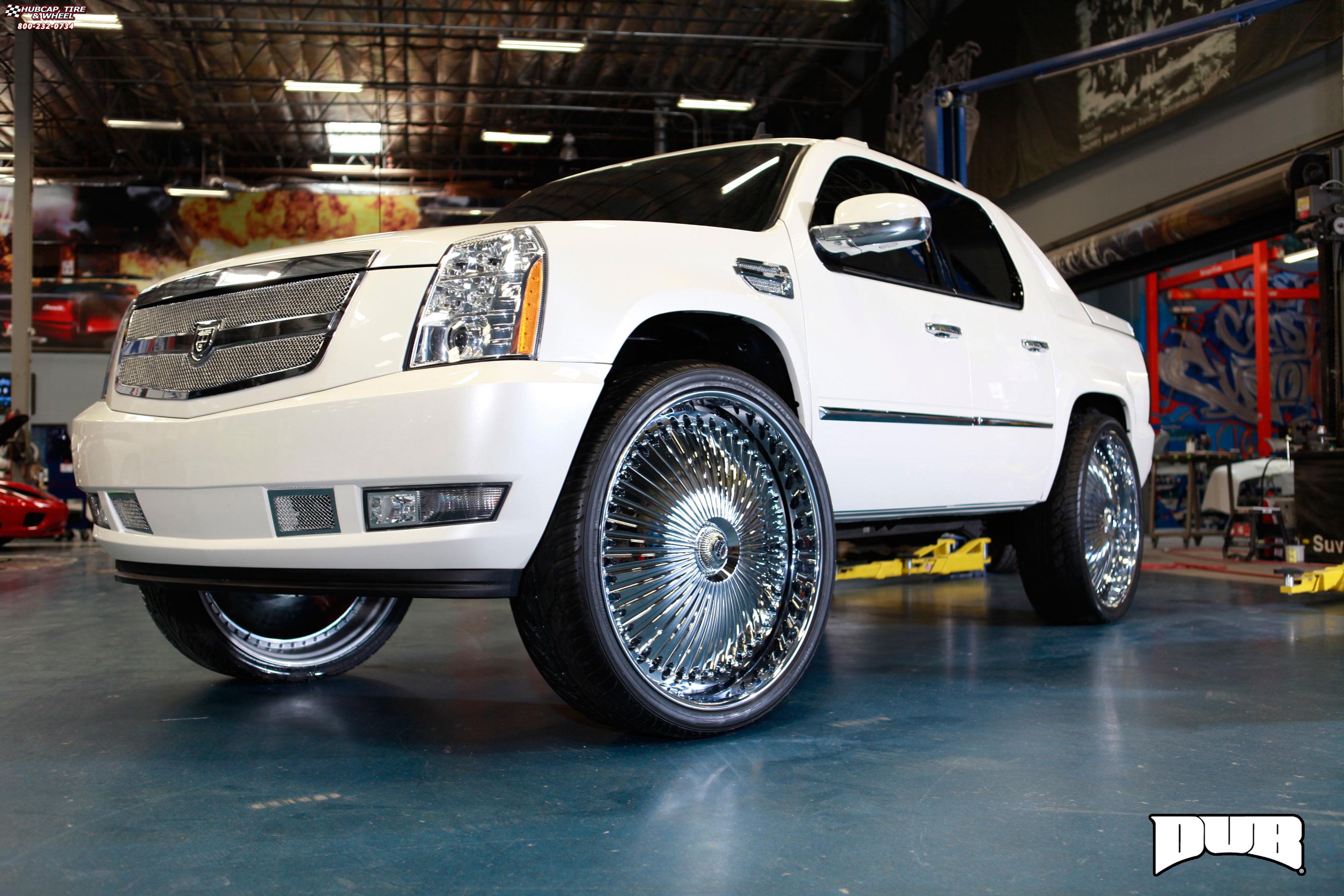 vehicle gallery/cadillac escalade ext dub s777 bellagio  Chrome wheels and rims