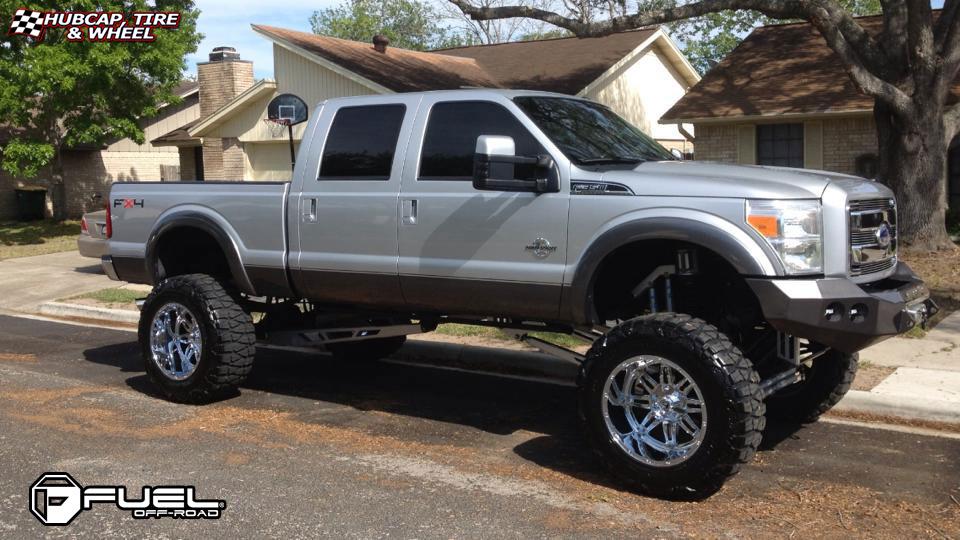 vehicle gallery/ford f 350 fuel hostage d530 22X14  Chrome wheels and rims