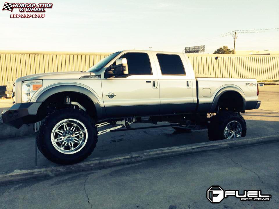 vehicle gallery/ford f 350 fuel hostage d530 22X14  Chrome wheels and rims