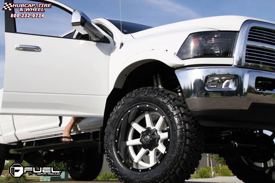 vehicle gallery/dodge ram fuel maverick d262 0X0  Black & Milled wheels and rims