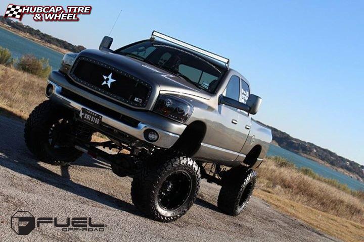 vehicle gallery/dodge ram fuel hostage d531 20X12  Matte Black wheels and rims