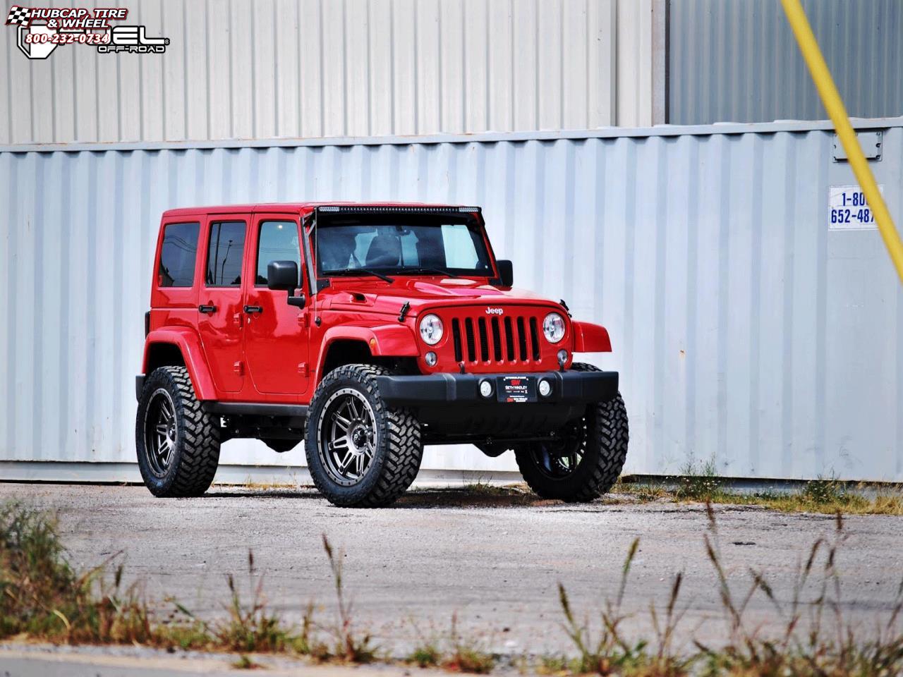 vehicle gallery/jeep wrangler fuel hostage ii d232 0X0  Anthracite Center, Matt Black & Anthracite Outer wheels and rims