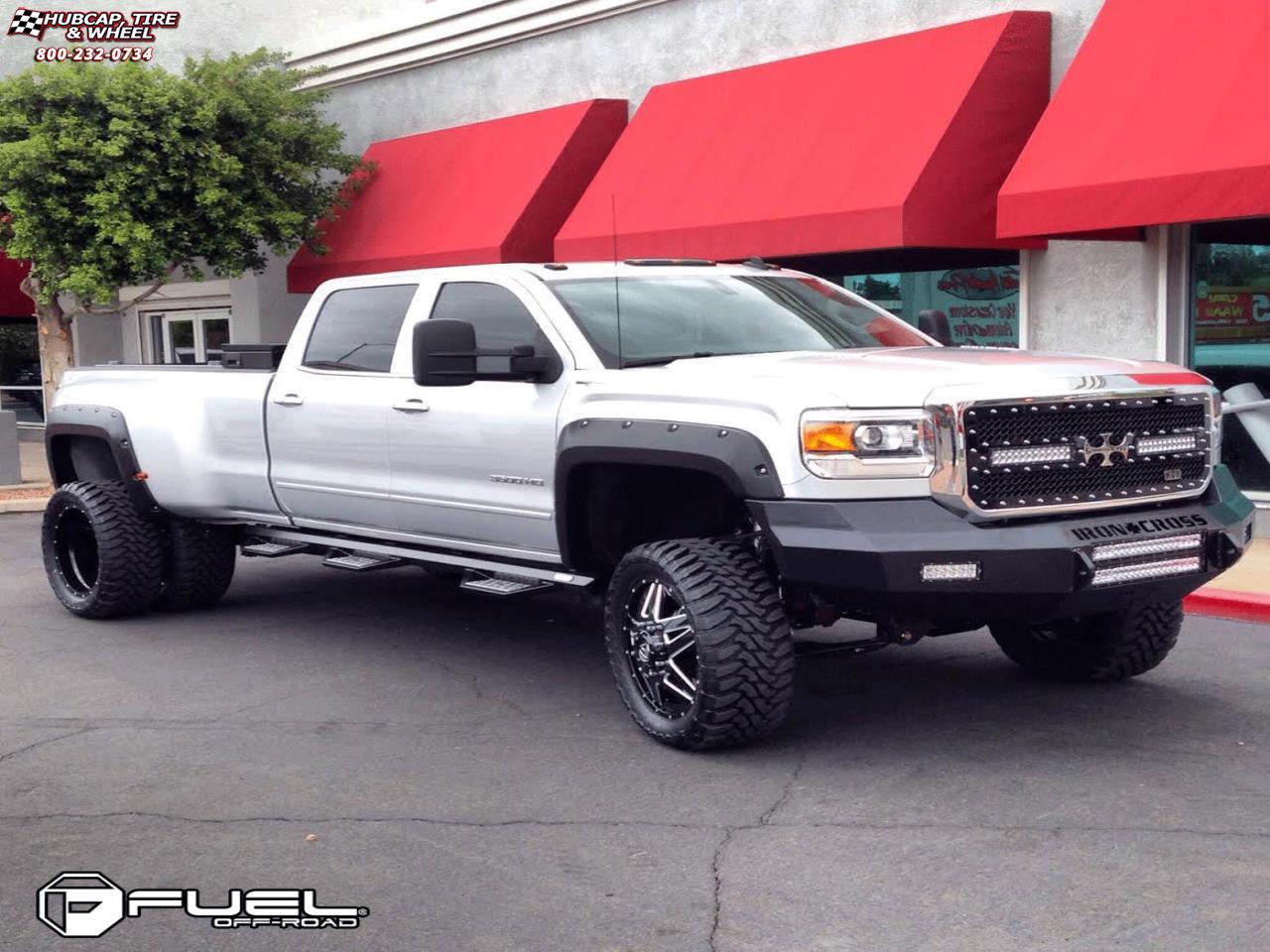 vehicle gallery/chevrolet silverado fuel full blown dually front d254 0X0  Custom wheels and rims