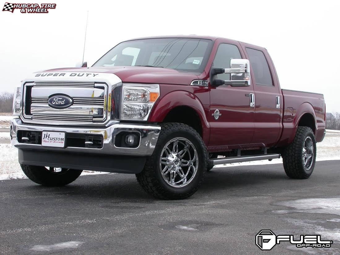 vehicle gallery/ford f 250 fuel hostage d530 20X10  Chrome wheels and rims