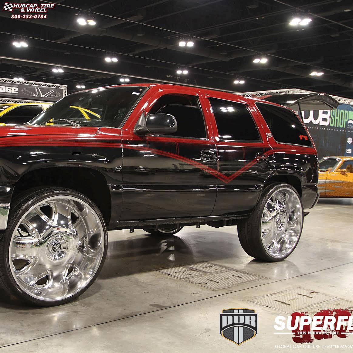 vehicle gallery/chevrolet tahoe dub bandito s136  Chrome wheels and rims