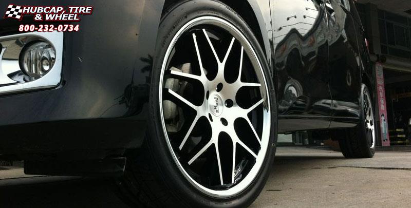 vehicle gallery/toyota alpha niche mugello m883 20x85  Matte Black Chrome Stainless wheels and rims