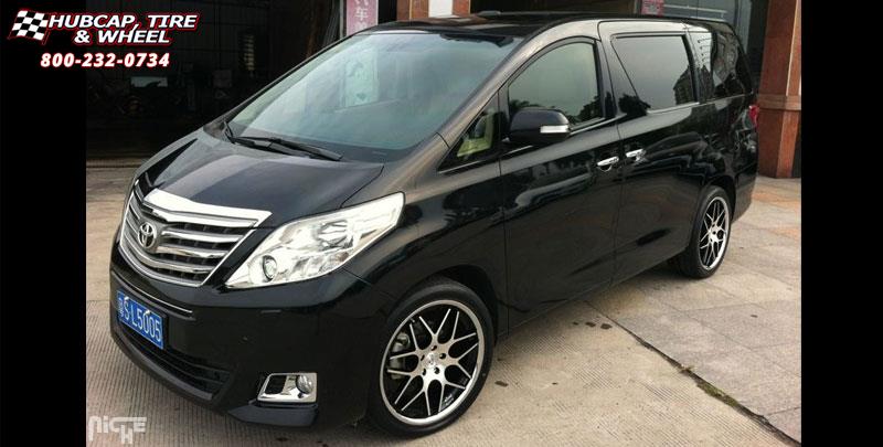 vehicle gallery/toyota alpha niche mugello m883 20x85  Matte Black Chrome Stainless wheels and rims