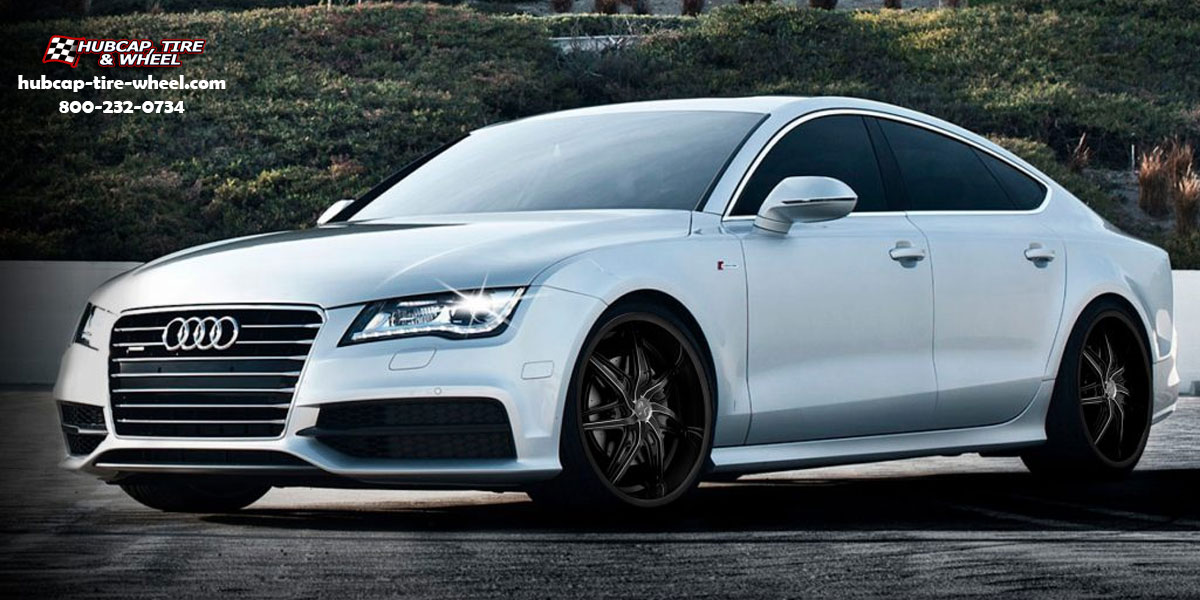 vehicle gallery/audi a7 starr 305 atomic  Black & Machined wheels and rims