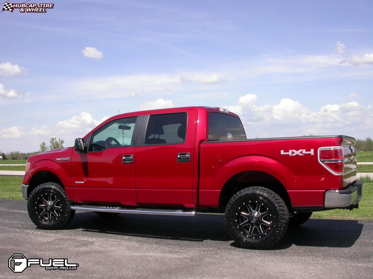 vehicle gallery/ford f 150 fuel maverick d538 0X0  Black & Milled wheels and rims