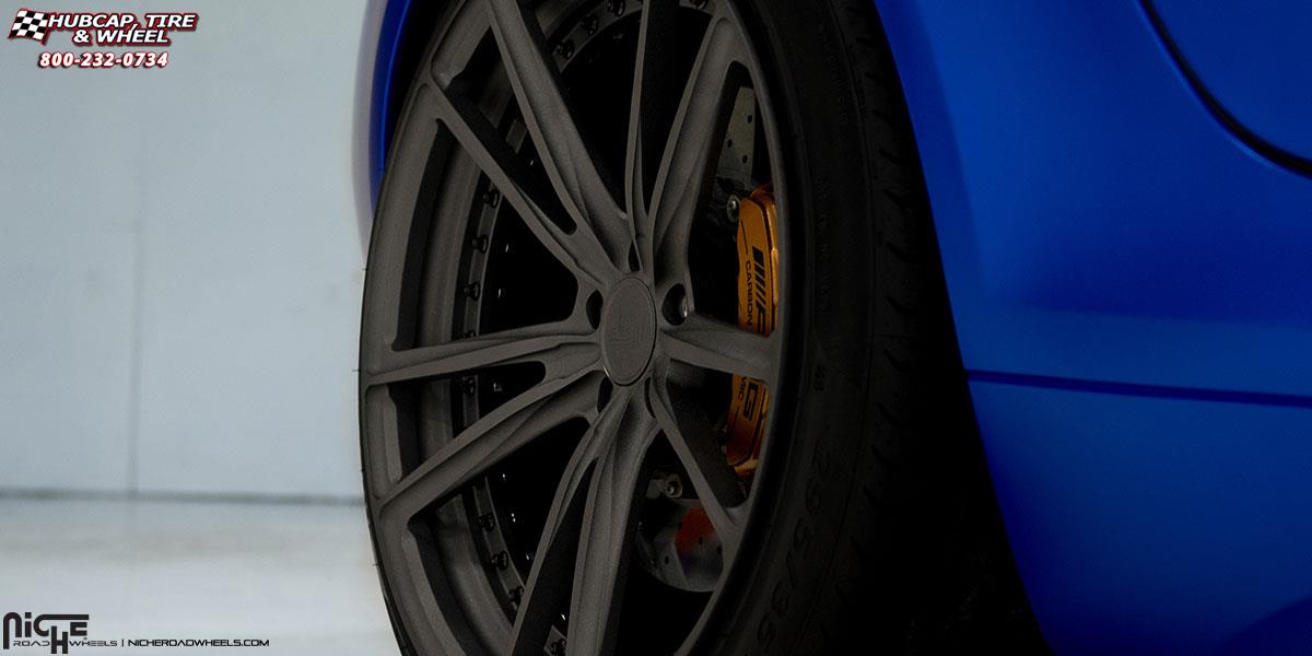 vehicle gallery/mercedes benz sls amg niche bastille 201.00x10  Textured Gun Metal wheels and rims