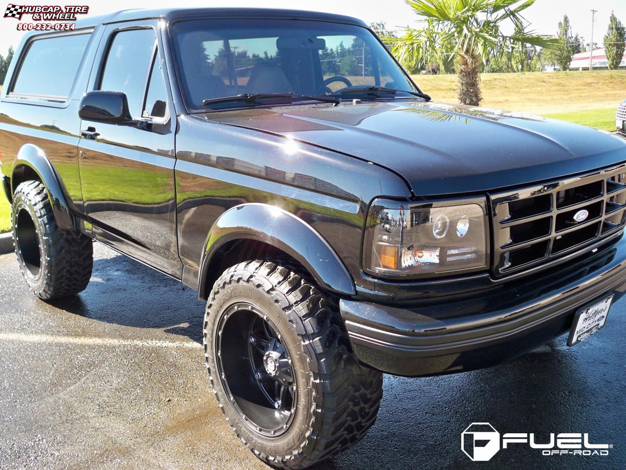vehicle gallery/ford bronco fuel hostage d531 0X0  Matte Black wheels and rims