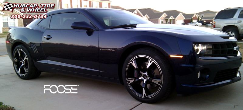 vehicle gallery/2010 chevrolet camaro foose rs f140  Black  Machined wheels and rims