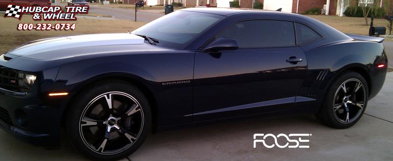 vehicle gallery/2010 chevrolet camaro foose rs f140  Black  Machined wheels and rims
