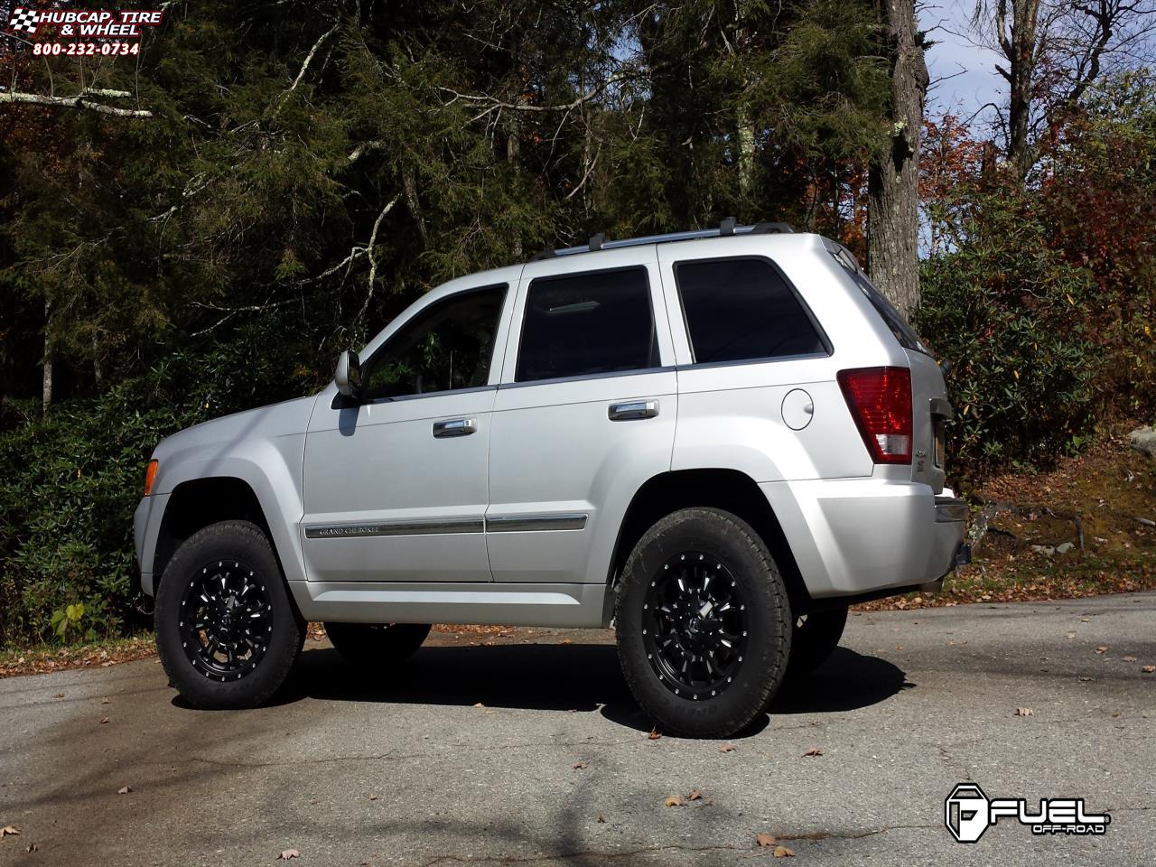 vehicle gallery/jeep grand cherokee fuel krank d517 0X0  Matte Black & Milled wheels and rims