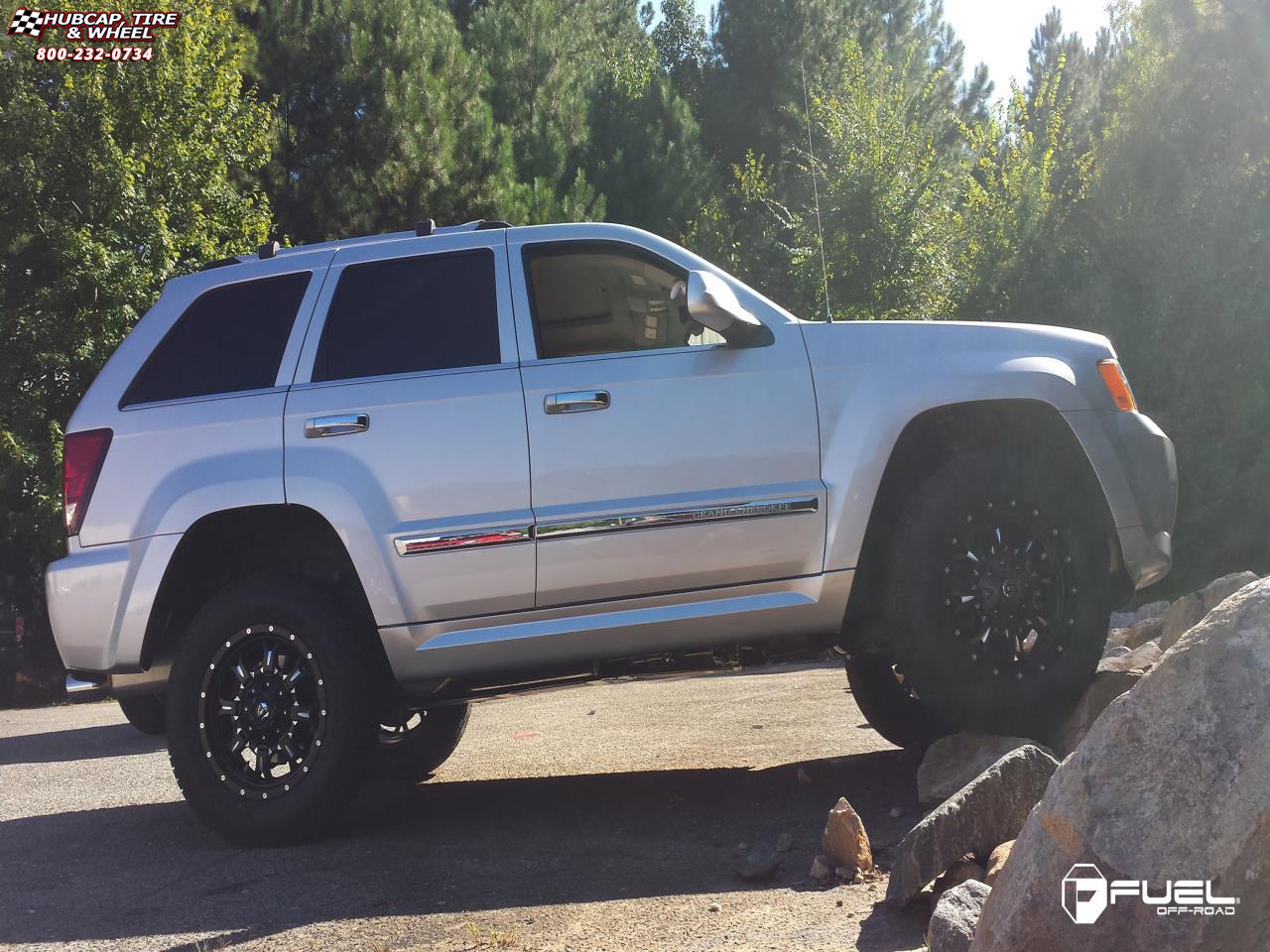 vehicle gallery/jeep grand cherokee fuel krank d517 0X0  Matte Black & Milled wheels and rims