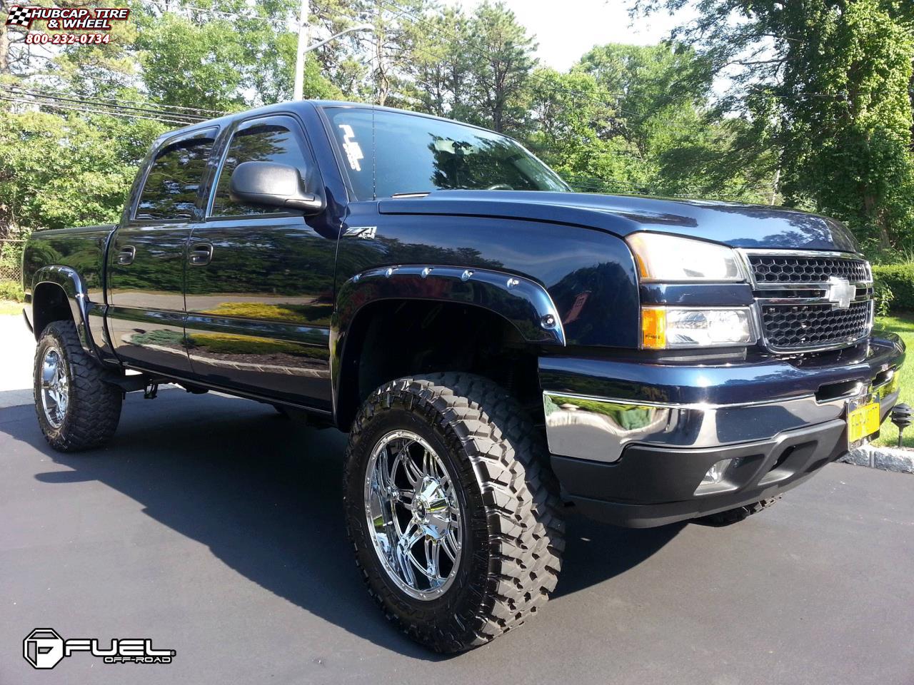 vehicle gallery/chevrolet silverado fuel hostage d530 20X10  Chrome wheels and rims