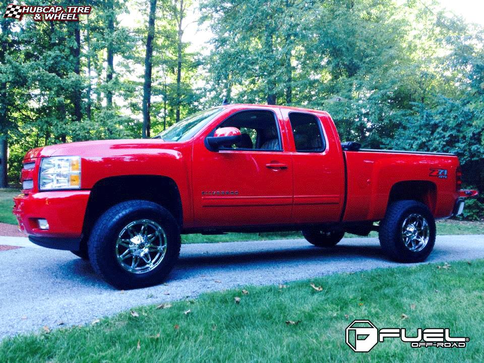 vehicle gallery/chevrolet silverado fuel hostage d530 18X9  Chrome wheels and rims