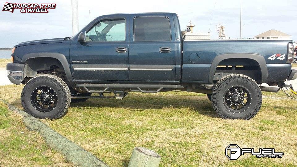 vehicle gallery/chevrolet silverado fuel krank d517 20X10  Matte Black & Milled wheels and rims