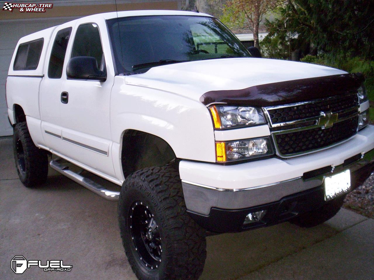 vehicle gallery/chevrolet silverado fuel krank d517 0X0  Matte Black & Milled wheels and rims