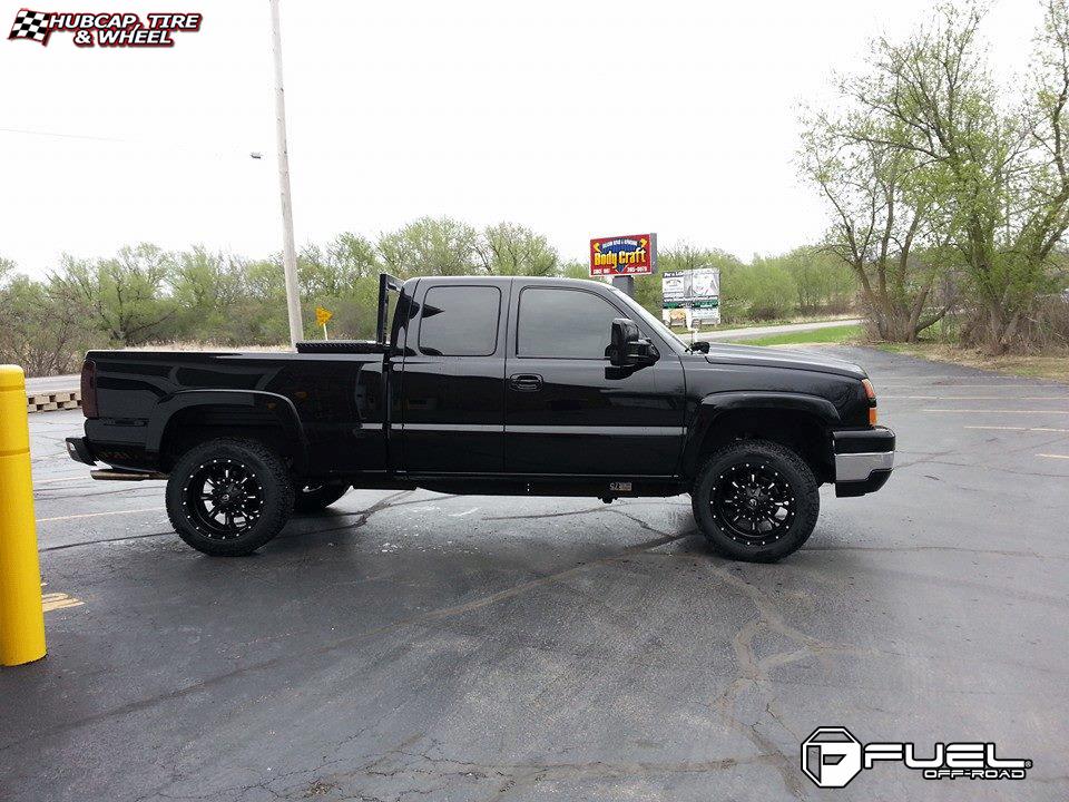 vehicle gallery/chevrolet silverado fuel krank d517 20X10  Matte Black & Milled wheels and rims