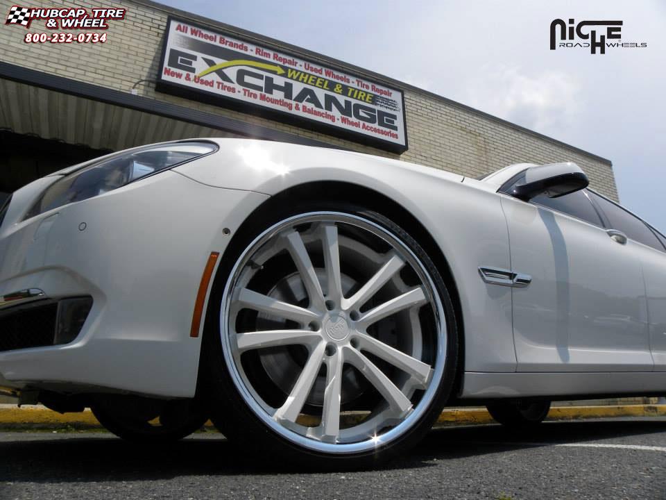 vehicle gallery/bmw 735i niche concourse m886 Silver & Machined/Chrome Stainless wheels and rims
