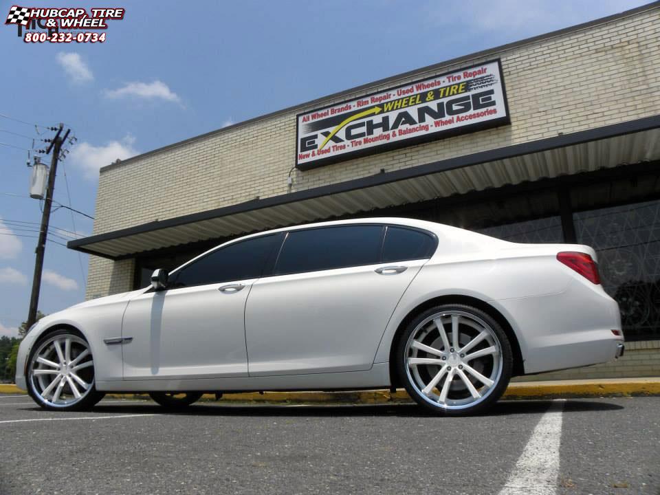 vehicle gallery/bmw 735i niche concourse m886 Silver & Machined/Chrome Stainless wheels and rims