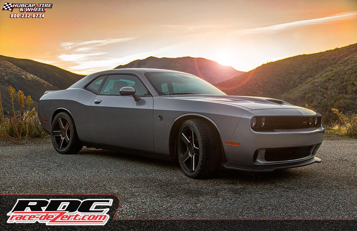 vehicle gallery/dodge challenger xd series km690 mc 5  Satin Black Milled wheels and rims