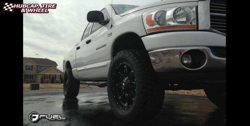 vehicle gallery/dodge ram fuel hostage d531 0X0  Matte Black wheels and rims