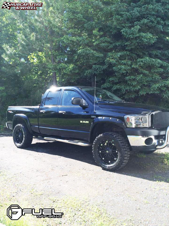 vehicle gallery/dodge ram fuel hostage d531 0X0  Matte Black wheels and rims
