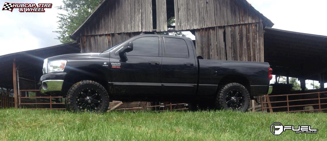 vehicle gallery/dodge ram fuel hostage d531 20X9  Matte Black wheels and rims