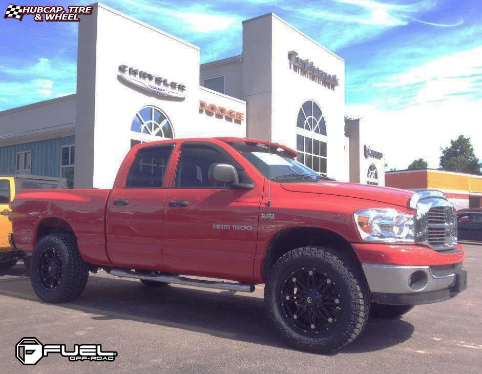vehicle gallery/dodge ram fuel hostage d531 0X0  Matte Black wheels and rims