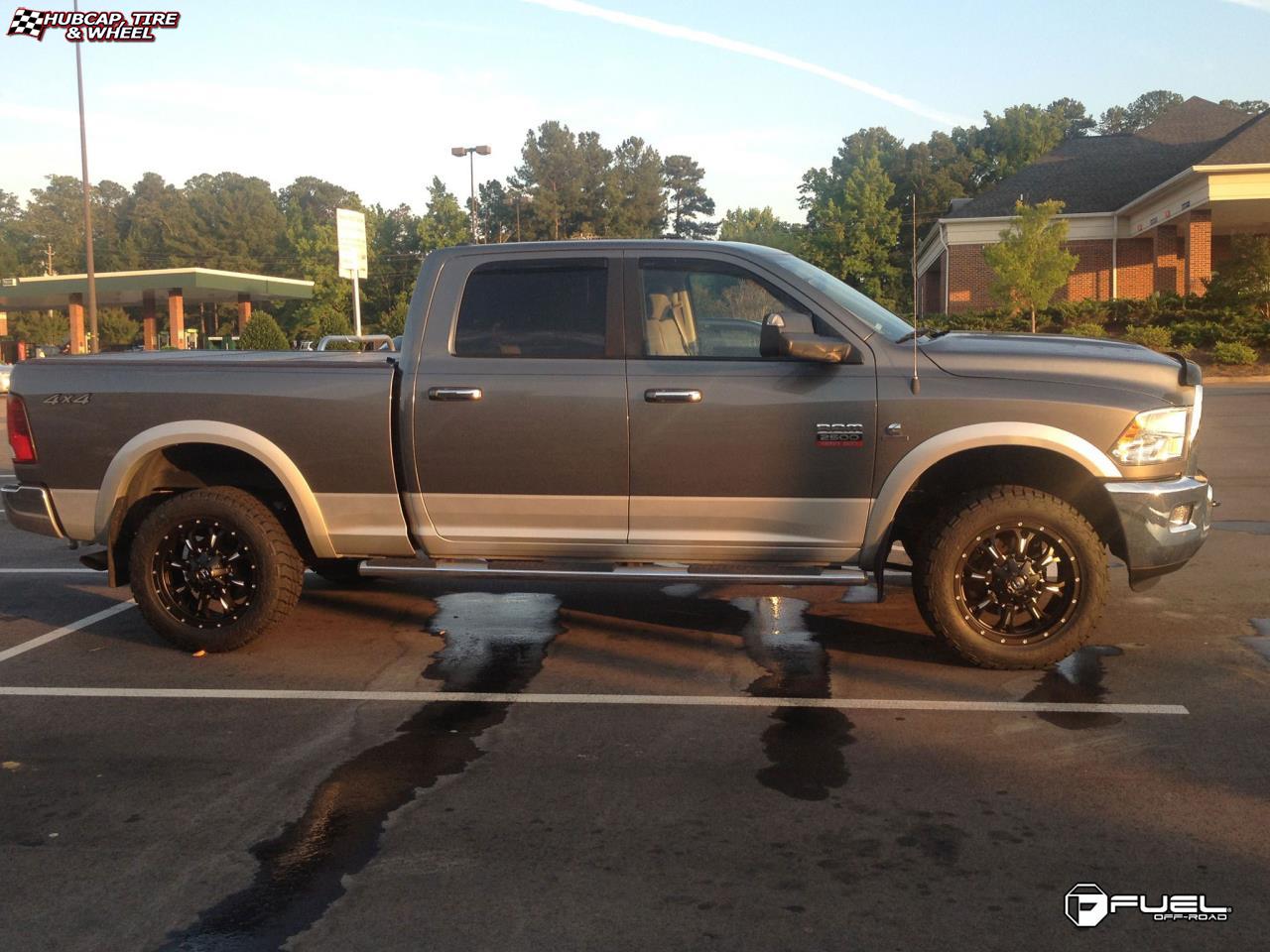 vehicle gallery/dodge ram 2500 fuel krank d517 0X0  Matte Black & Milled wheels and rims
