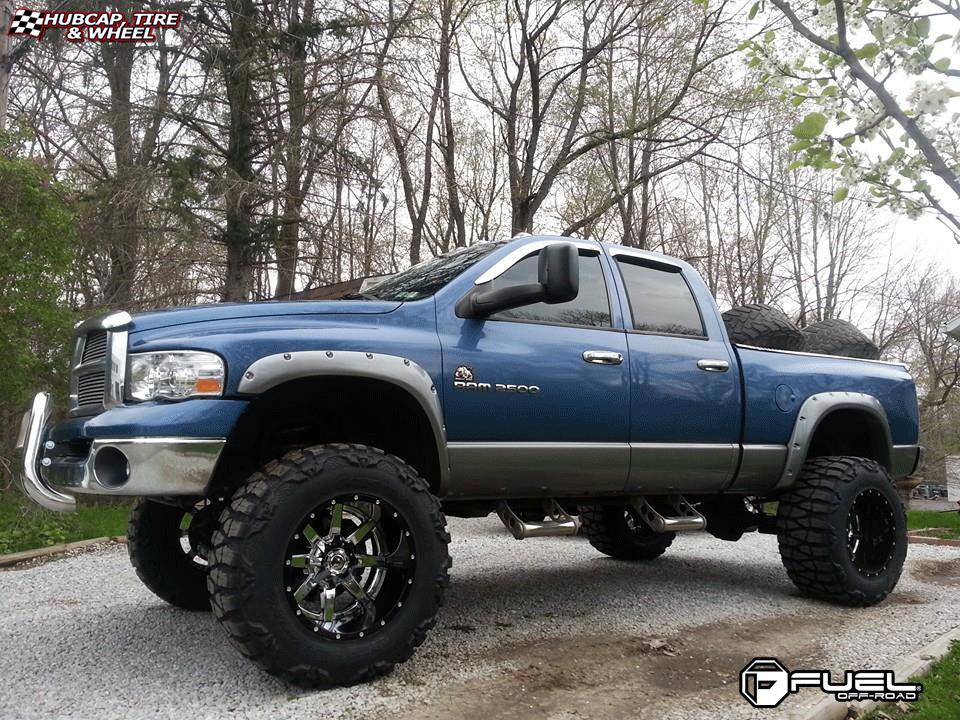 vehicle gallery/dodge ram fuel maverick d260 20X14  Chrome with Gloss Black Lip wheels and rims