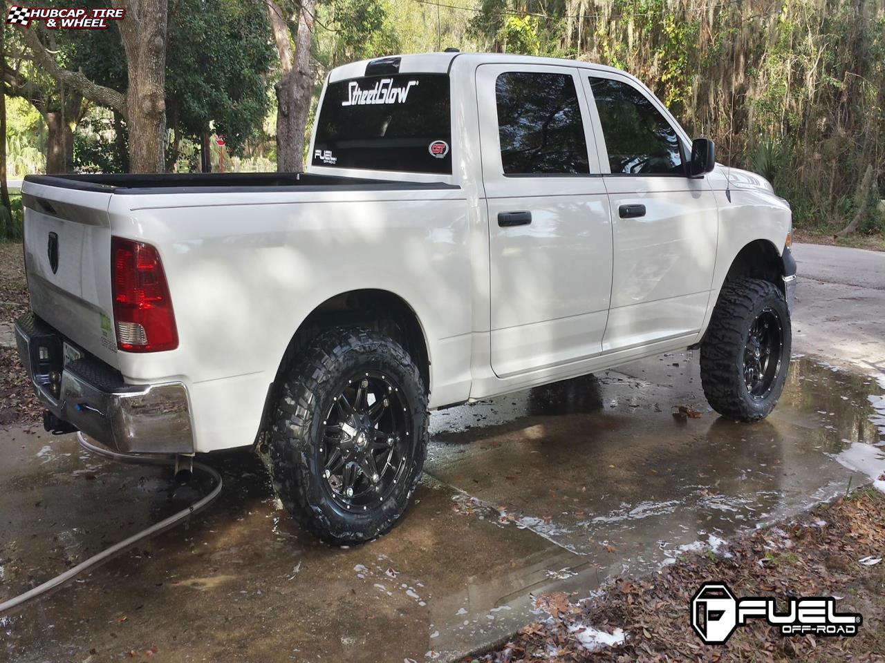 vehicle gallery/dodge ram fuel hostage d531 20X10  Matte Black wheels and rims