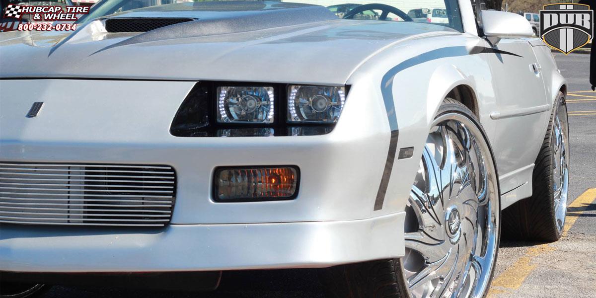 vehicle gallery/chevrolet camaro dub s720 mercy 24X10  Chrome wheels and rims