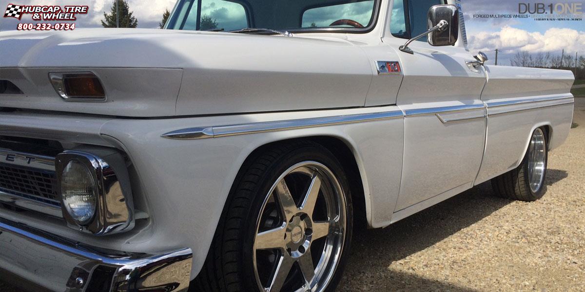 vehicle gallery/chevrolet c10 dub 6six 20X8.5  Hi Luster Polish wheels and rims