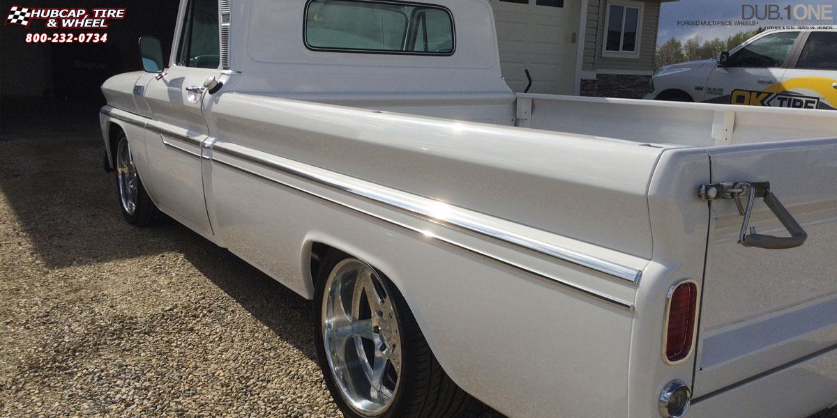 vehicle gallery/chevrolet c10 dub 6six 20X8.5  Hi Luster Polish wheels and rims
