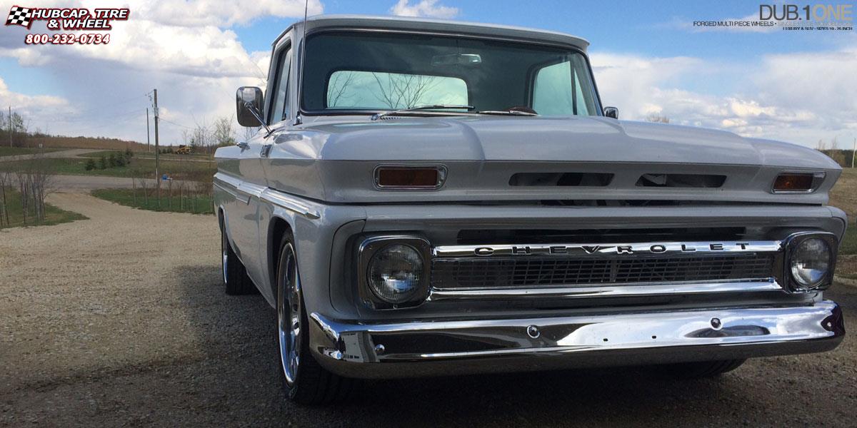 vehicle gallery/chevrolet c10 dub 6six 20X8.5  Hi Luster Polish wheels and rims