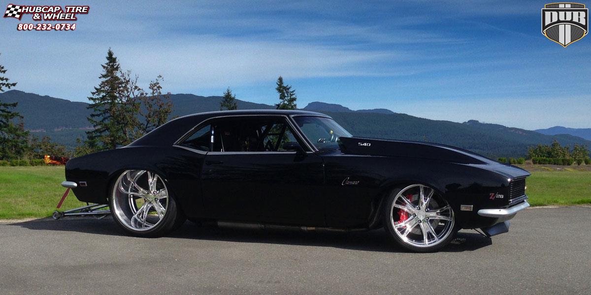 vehicle gallery/chevrolet camaro dub x 20 24 inch  Chrome wheels and rims
